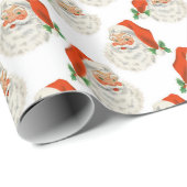 Santa Claus Vintag, Retro Geschenkpapier (Rolleneckpunkt)