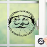 SANTA CLAUS VINTAGE CHRISTMAS WINDOW CLING FENSTERAUFKLEBER<br><div class="desc">SANTA CLAUS WINDOW CLING</div>