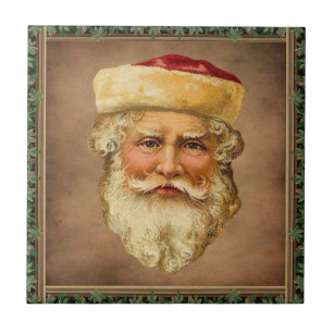 Santa Claus Vintage Keramik Tile Fliese