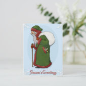 Santa Claus Vintage Postkarte (Stehend Vorderseite)