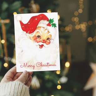 Santa Claus Vintage Weihnachtsfeiertag Postkarte