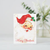 Santa Claus Vintage Weihnachtsfeiertag Postkarte (Stehend Vorderseite)