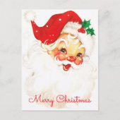 Santa Claus Vintage Weihnachtsfeiertag Postkarte (Vorderseite)