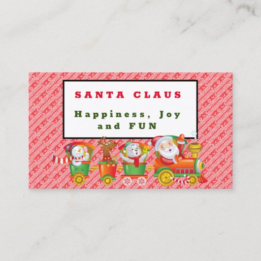 Santa Claus Visitenkarte (Vorderseite)
