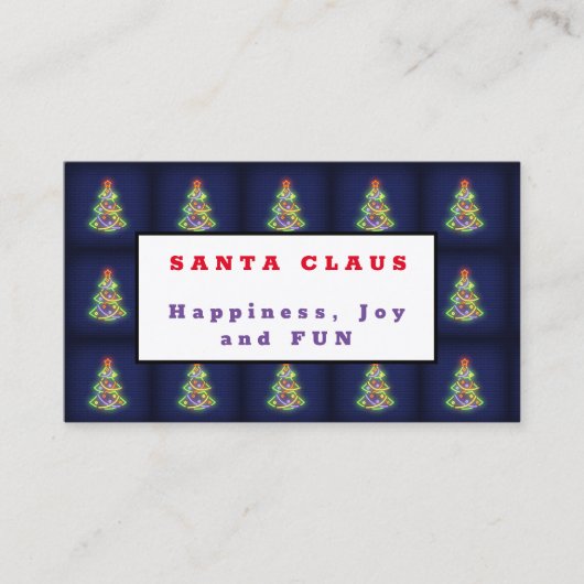 Santa Claus Visitenkarte (Vorderseite)
