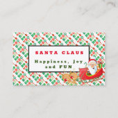 Santa Claus Visitenkarte (Vorderseite)