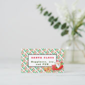 Santa Claus Visitenkarte (Stehend Vorderseite)