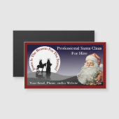 Santa Claus Visitenkarte Magnetic Magnetkarte (Vorne/Hinten)