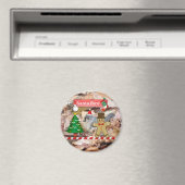 Santa Claus Vogelbeobachtung Magnet (In Situ (Geschirrspüler))