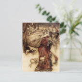 "Santa Claus" von Arthur Rackham Postkarte (Stehend Vorderseite)
