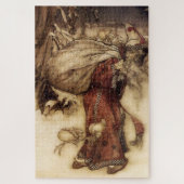 "Santa Claus" von Arthur Rackham Puzzle (Vertikal)