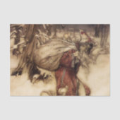 "Santa Claus" von Arthur Rackham Seidenpapier (Vorderseite)