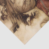 "Santa Claus" von Arthur Rackham Seidenpapier (Ausschnitt)