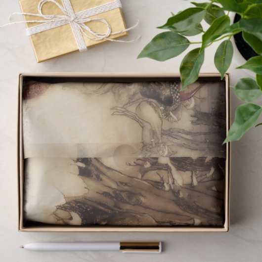 "Santa Claus" von Arthur Rackham Seidenpapier (Geschenk)