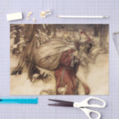 "Santa Claus" von Arthur Rackham Seidenpapier (Handwerk)