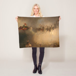 Santa Claus von William Holbrook Beard Fleecedecke