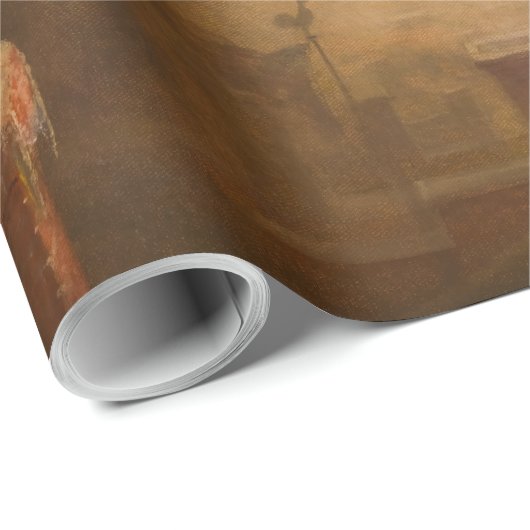 Santa Claus von William Holbrook Beard Geschenkpapier (Rolleneckpunkt)