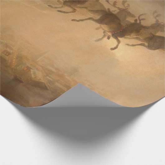 Santa Claus von William Holbrook Beard Geschenkpapier (Ecke)