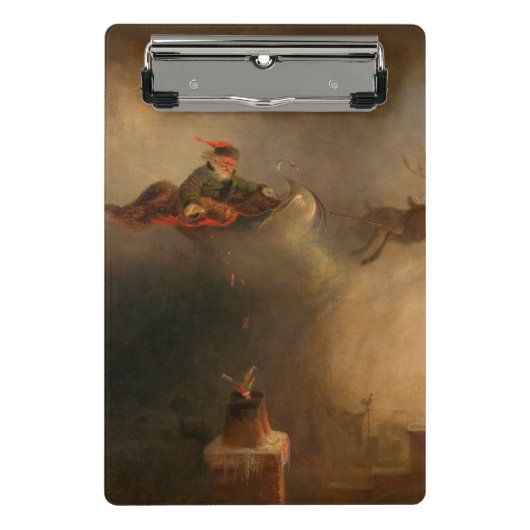 Santa Claus von William Holbrook Beard Mini Klemmbrett (Vorderseite)