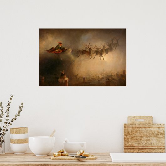Santa Claus von William Holbrook Beard Poster (Küche)