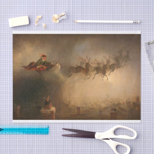 Santa Claus von William Holbrook Beard Seidenpapier (Handwerk)