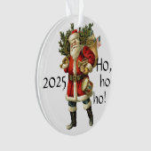 Santa Claus w/Sack of Toys 2025 Christmas Ornament (Vorderseite)