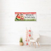 SANTA CLAUS Wassermelone Weihnachten im Juli Banner (Insitu)