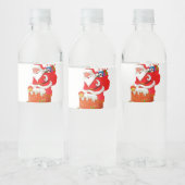 Santa Claus water, bottle labels 🎄 Wasserflaschenetikett (Flaschen)