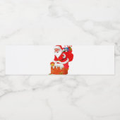 Santa Claus water, bottle labels 🎄 Wasserflaschenetikett (Einzelnes Label)