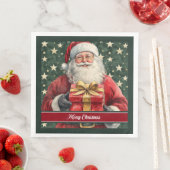 Santa Claus Watercolor Serviette (Beispiel)