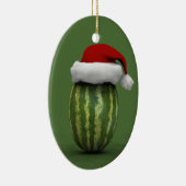 Santa Claus Watermelon Keramikornament (Rechts)