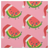 Santa claus watermelon rosa Weihnachten Stoff (Muster)