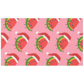Santa claus watermelon rosa Weihnachten Tischdecke (Vorderseite (Horizontal))