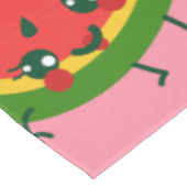 Santa claus watermelon rosa Weihnachten Tischdecke (Schrägansicht)