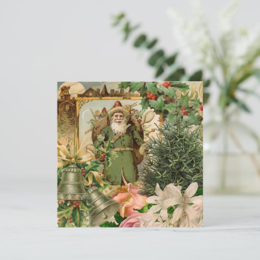 Santa Claus Weihnachten Antike Schöne Kunst (Stehend Vorderseite)