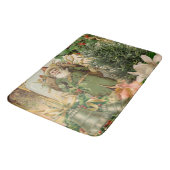 Santa Claus Weihnachten Antike Schöne Kunst Badematte (Schrägansicht)