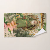 Santa Claus Weihnachten Antike Schöne Kunst Badhandtuch Set (Handtuch)