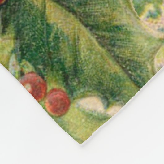 Santa Claus Weihnachten Antike Schöne Kunst Fleecedecke (Ecke)