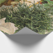 Santa Claus Weihnachten Antike Schöne Kunst Geschenkpapier (Ecke)