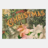 Santa Claus Weihnachten Antike Schöne Kunst Geschenkpapier Set (Vorderseite 2)