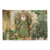Santa Claus Weihnachten Antike Schöne Kunst Kissenbezug (Rückseite-Rechts)