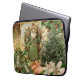 Santa Claus Weihnachten Antike Schöne Kunst Laptopschutzhülle (Vorderseite Links)
