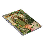 Santa Claus Weihnachten Antike Schöne Kunst Notizblock (Rechte Seite)