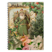 Santa Claus Weihnachten Antike Schöne Kunst Notizblock (Vorderseite)