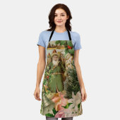 Santa Claus Weihnachten Antike Schöne Kunst Schürze (Getragen)