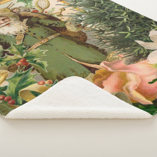 Santa Claus Weihnachten Antike Schöne Kunst Sherpadecke (3/4)