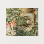 Santa Claus Weihnachten Antike Schöne Kunst Wandteppich (Vorderseite (Horizontal))