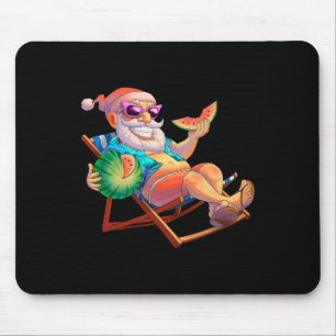 Santa Claus Weihnachten im Juli Sommerurlaub Stran Mousepad