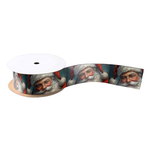 Santa Claus Weihnachten Satinband (Spule)