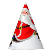 Santa Claus Weihnachts-Party Paper Partyhütchen (Vorderseite)